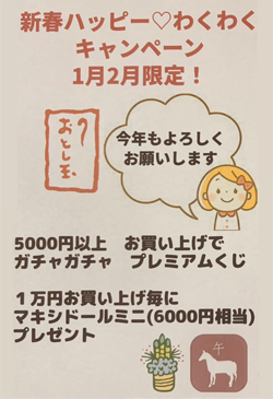 新春ハッピー♡わくわくキャンペーン】